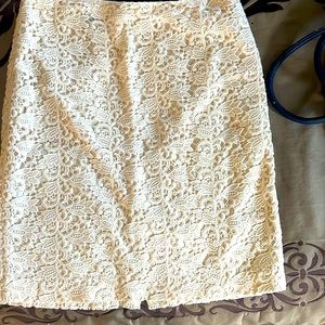 Ivory Eyelet skirt by Talbots